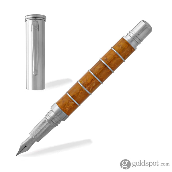 Laban Ring Pen Fountain Pen in Sunny Orange - Medium Point Fountain Pen