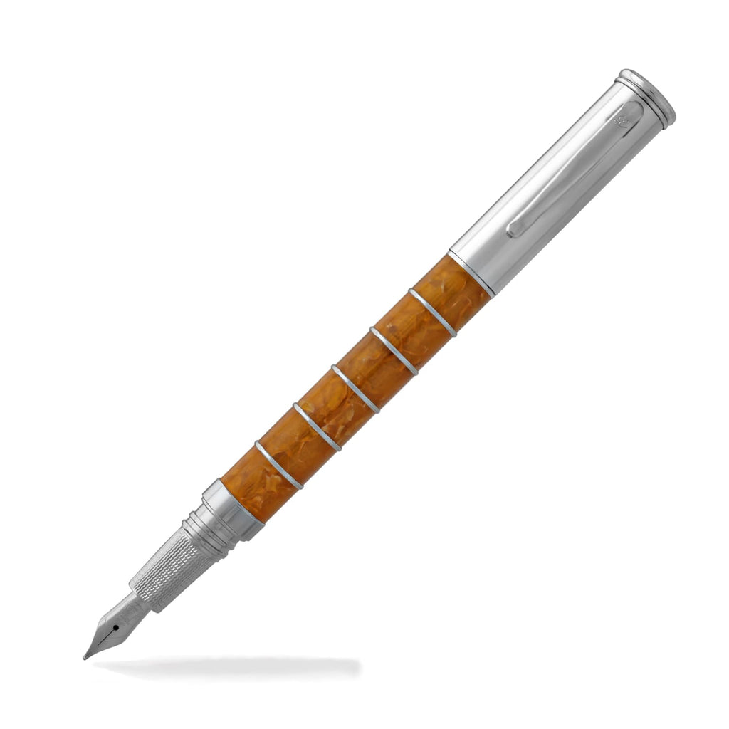 Laban Ring Pen Fountain Pen in Sunny Orange - Medium Point Fountain Pen