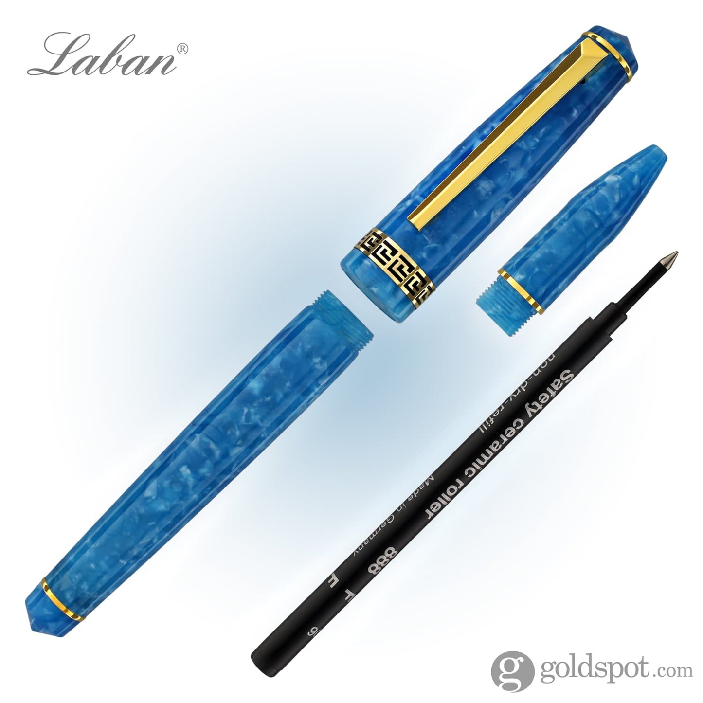 Laban Rosa Rollerball Pen in Sky Blue Rollerball Pen