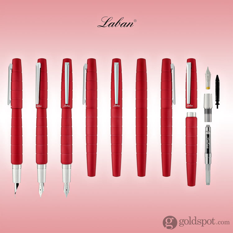 Laban Solar Fountain Pen in Red Fountain Pen