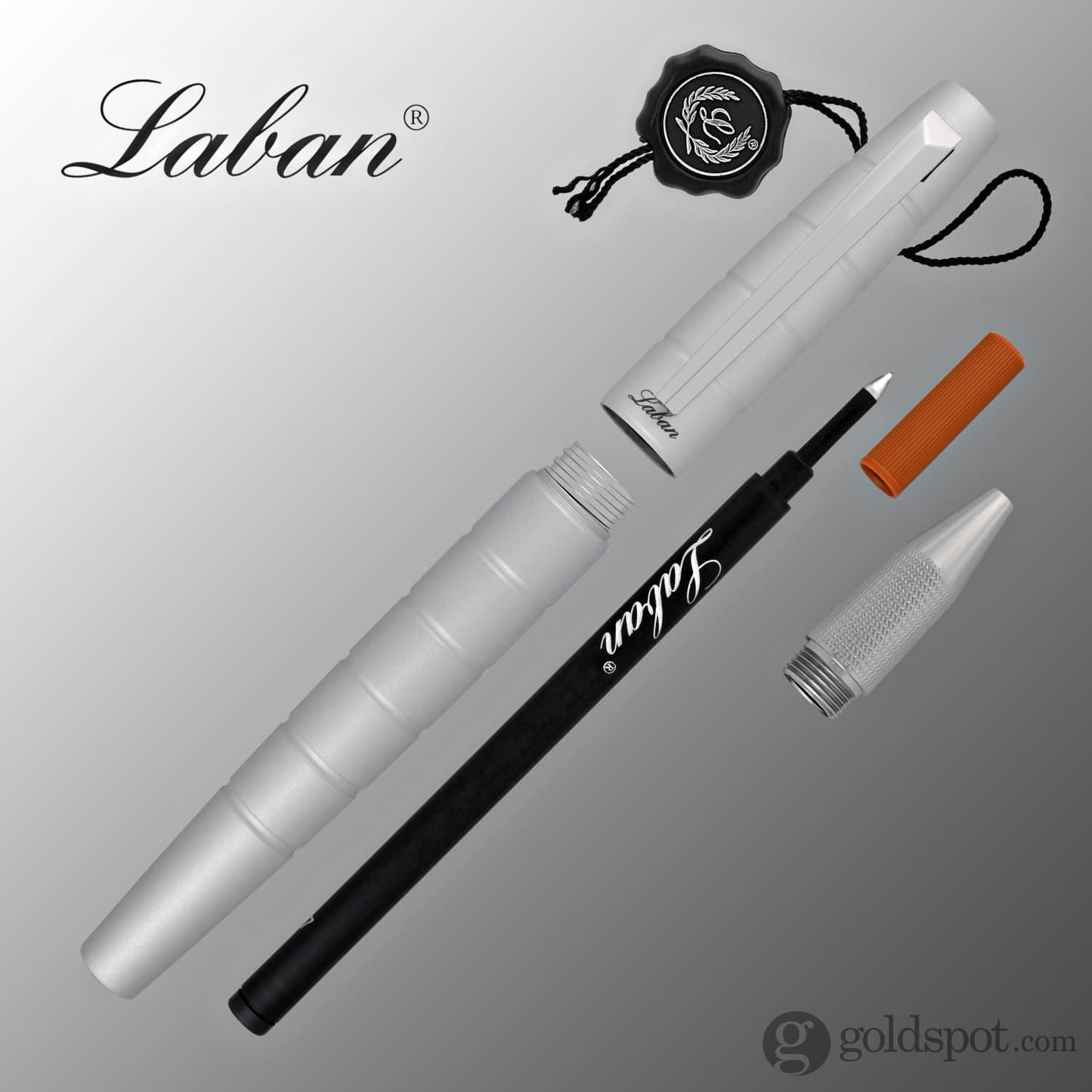 Laban Solar Rollerball Pen in Silver Rollerball Pen