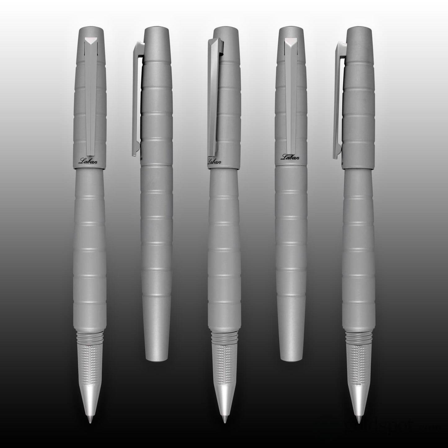 Laban Solar Rollerball Pen in Silver Rollerball Pen