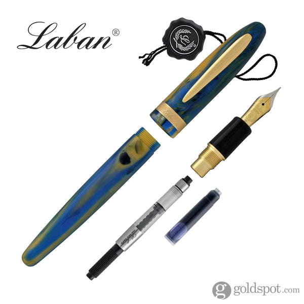 Laban Taroko Artist Fountain Pen in Sunrise Blue Fountain Pen