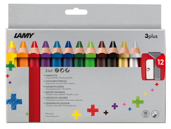 Lamy 3Plus Colored Pencils - Pack of 12 Pencil
