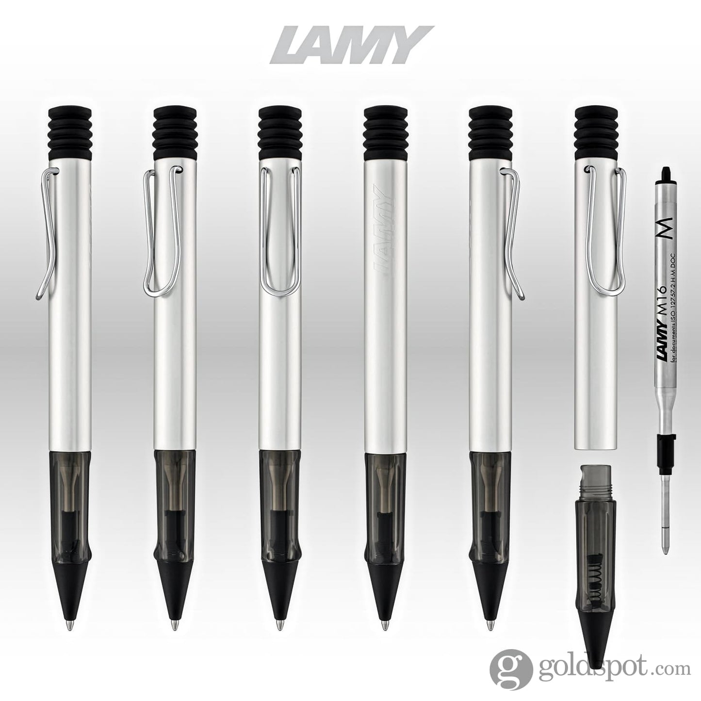 Lamy AL-Star Ballpoint Pen in Whitesilver Ballpoint Pen