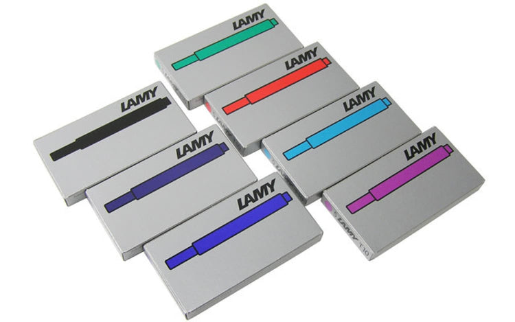 Lamy Fountain Ink Cartridges in Assorted Colors - 7 Sets of 5 Fountain Pen Cartridges