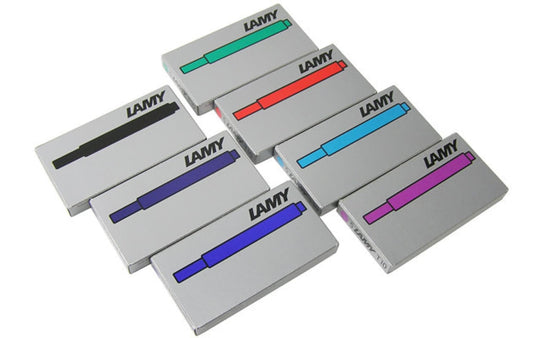 Lamy Fountain Ink Cartridges in Assorted Colors - 7 Sets of 5