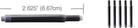 Lamy Fountain Ink Cartridges in Black by Monteverde - Pack of 5 Fountain Pen Cartridges