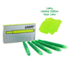 Lamy Fountain Ink Cartridges in Neon Lime - Pack of 5 - Limited Edition Fountain Pen Cartridges