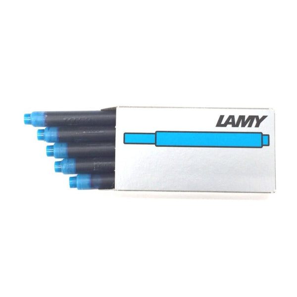 Lamy Fountain Ink Cartridges in Turquoise - Pack of 5 Fountain Pen Cartridges
