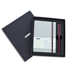 Lamy Hardcover A6 Notebook in Black Purple with AL-Star Fountain Pen - Fine Point Notebook