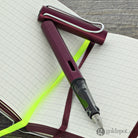 Lamy Hardcover A6 Notebook in Black Purple with AL-Star Fountain Pen - Fine Point Notebook