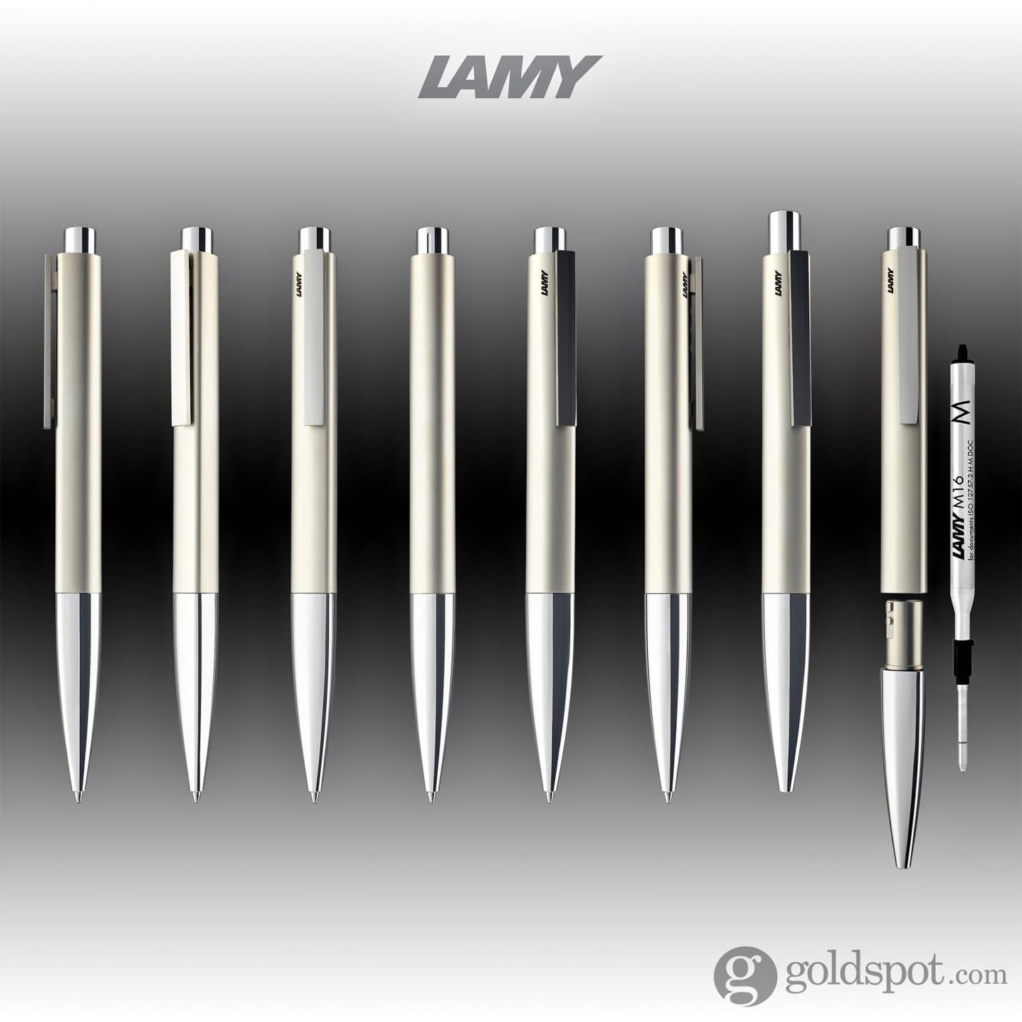 Lamy Ideos Ballpoint Pen in Palladium Ballpoint Pen