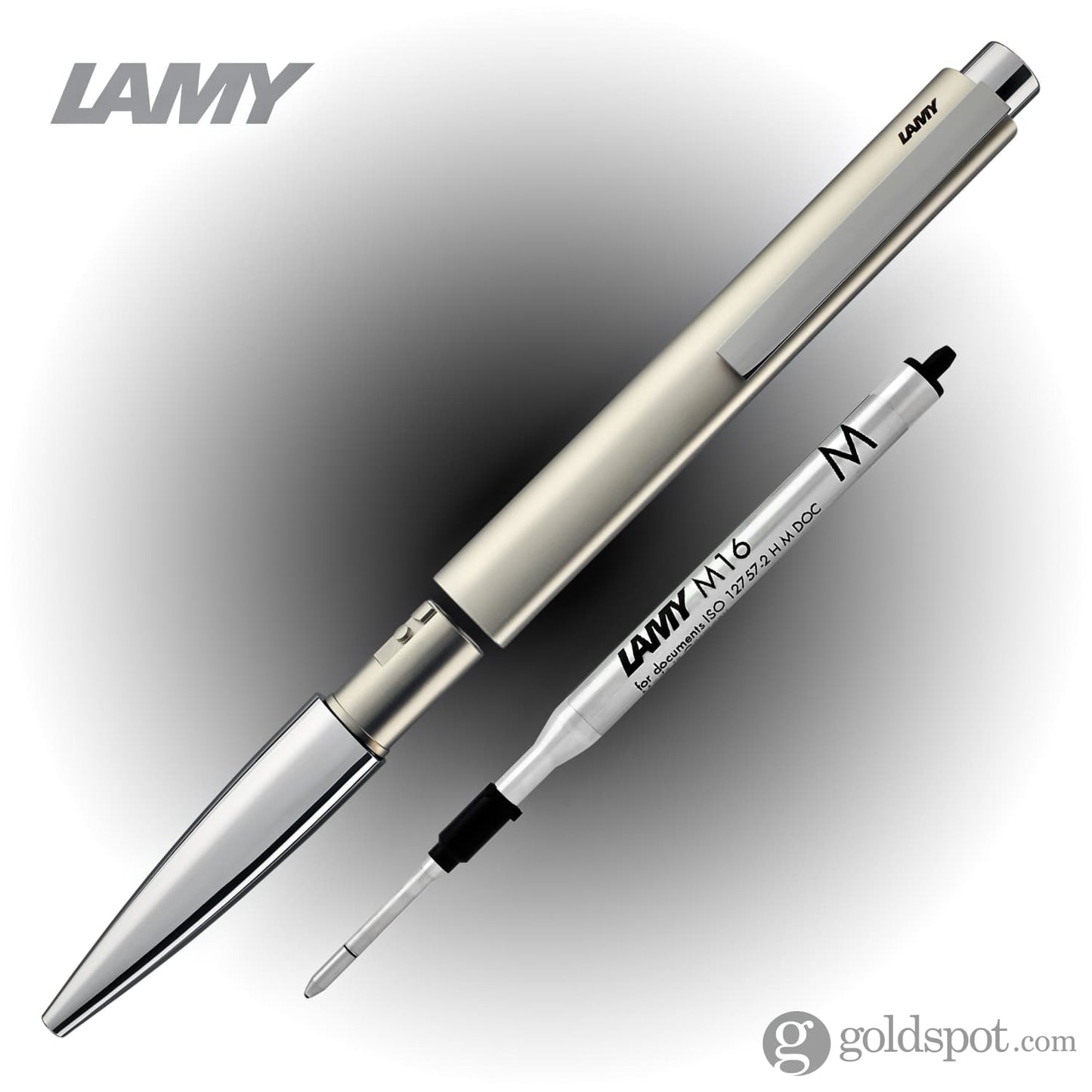 Lamy Ideos Ballpoint Pen in Palladium Ballpoint Pen