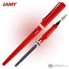 Lamy Joy Calligraphy Fountain Pen in Strawberry with Red Clip - 1.5 mm Stub Nib Fountain Pen