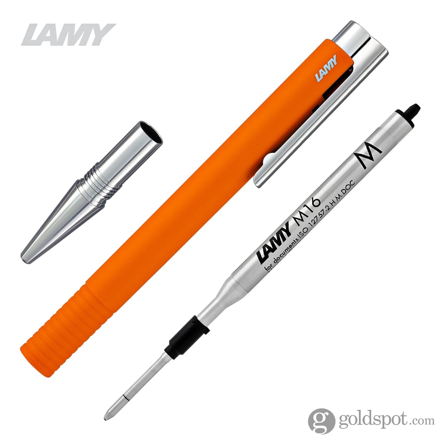 Lamy Logo M+ Ballpoint Pen in Apricot Matte Ballpoint Pen