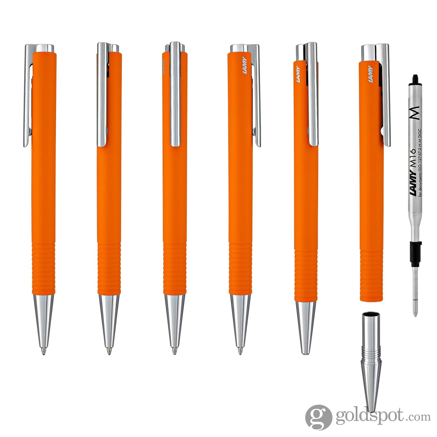 Lamy Logo M+ Ballpoint Pen in Apricot Matte Ballpoint Pen