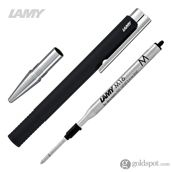 Lamy Logo M+ Ballpoint Pen in Black Matte Ballpoint Pen