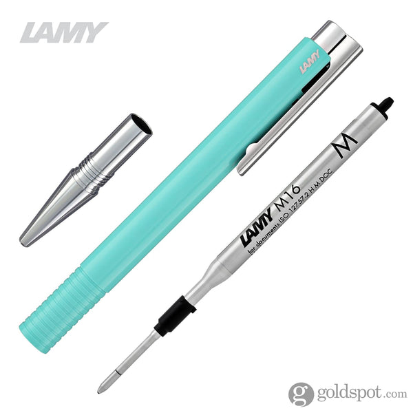 Lamy Logo M+ Ballpoint Pen in Lagoon Gloss Ballpoint Pen