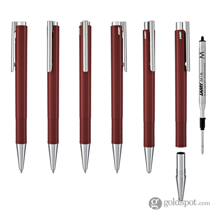 Lamy Logo M+ Ballpoint Pen in Raspberry Gloss Ballpoint Pen