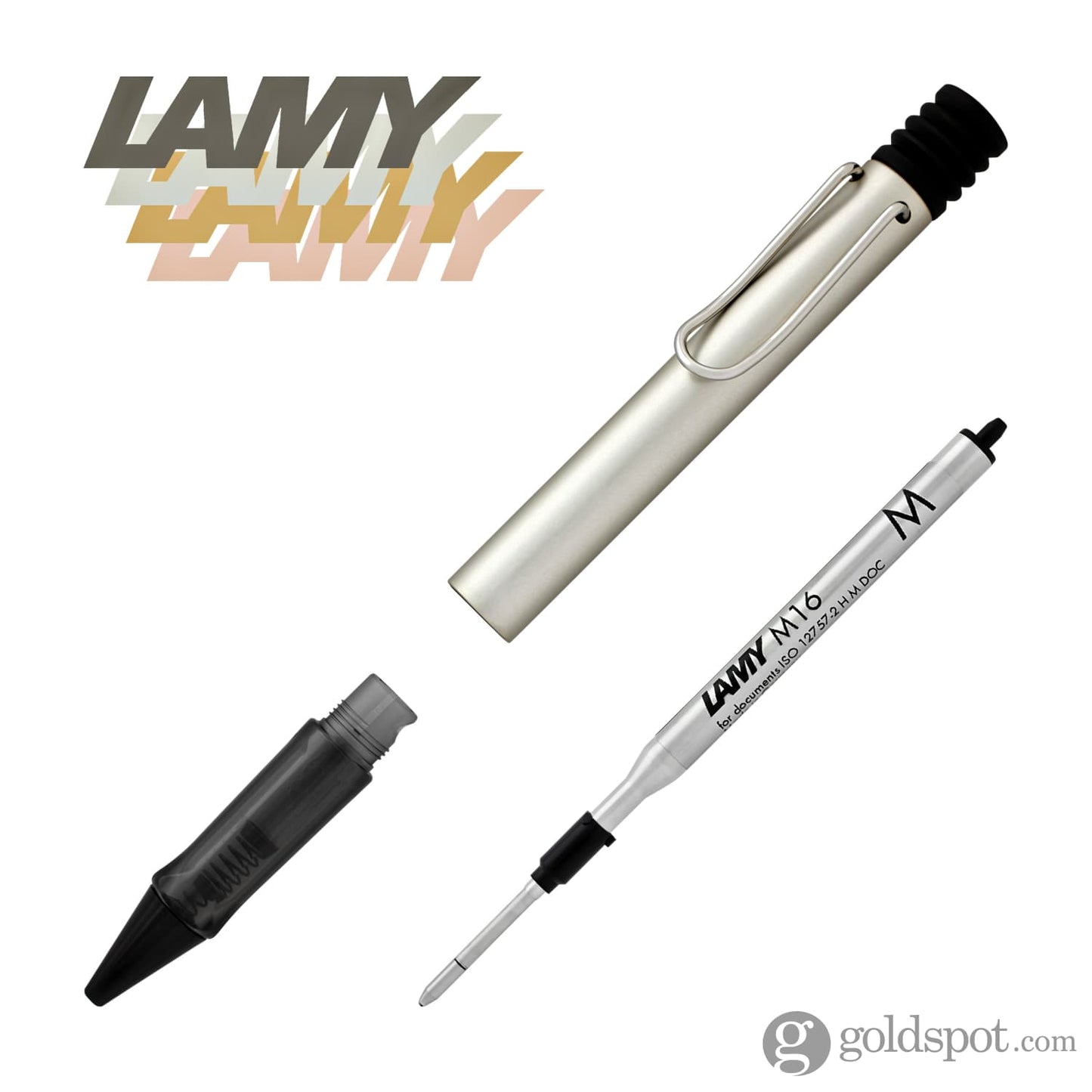 Lamy LX Ballpoint Pen in Palladium Ballpoint Pen