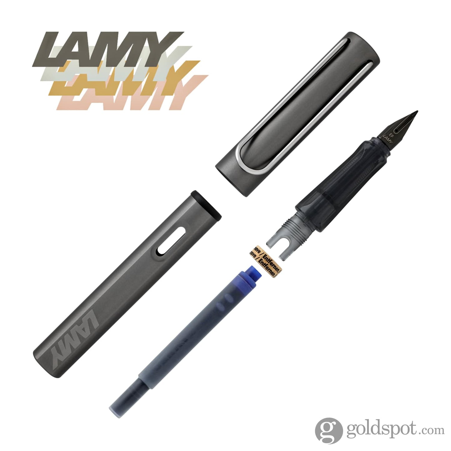 Lamy LX Fountain Pen in Ruthenium Fountain Pen