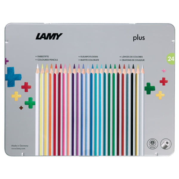 Lamy Plus Colored Pencils with Metal Box - Pack of 24 Pencil