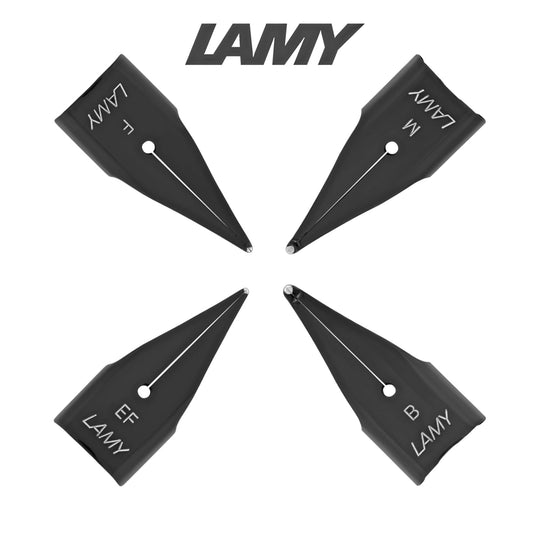 Lamy Replacement Fountain Pen Nib Set in Black Stainless Steel