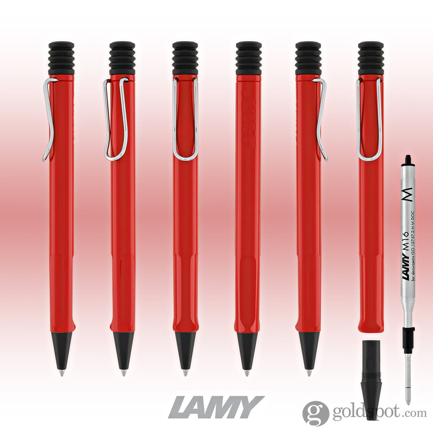 Lamy Safari Ballpoint Pen in Red Ballpoint Pens