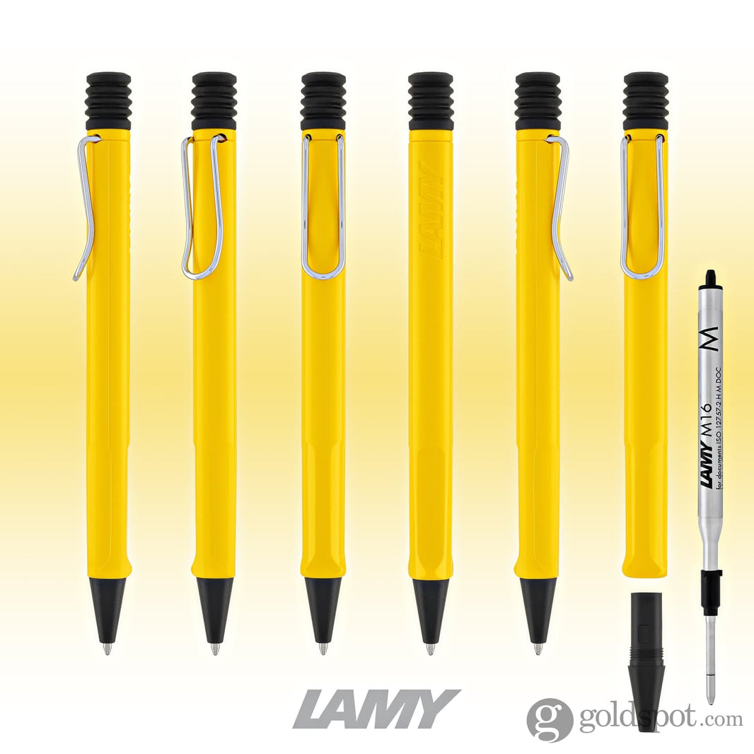 Lamy Safari Ballpoint Pen in Yellow - Goldspot Pens