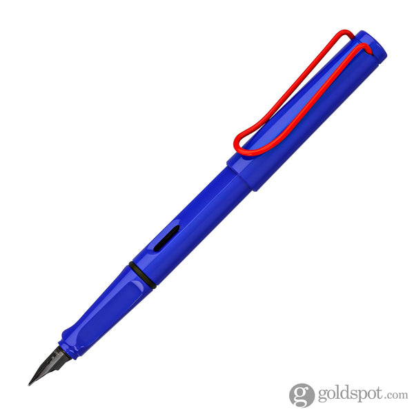 Lamy Safari Fountain Pen in Blue with Red Clip 2022 Special Edition Fountain Pen