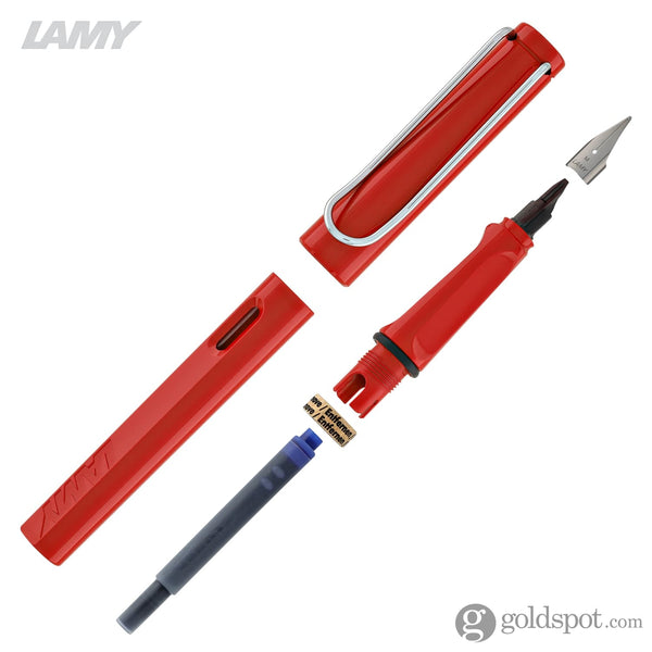 Lamy Safari Fountain Pen in Red Fountain Pen
