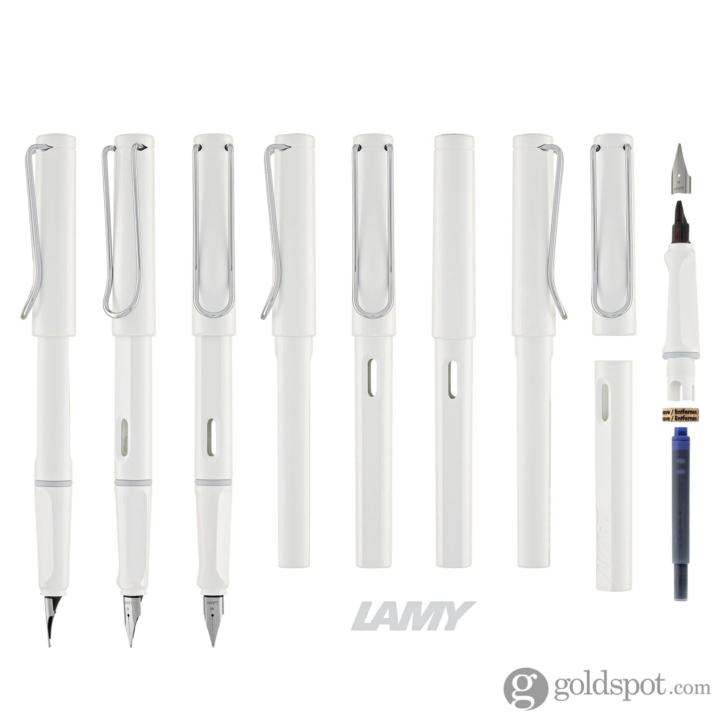 Lamy Safari Fountain Pen in Shiny White Fountain Pen