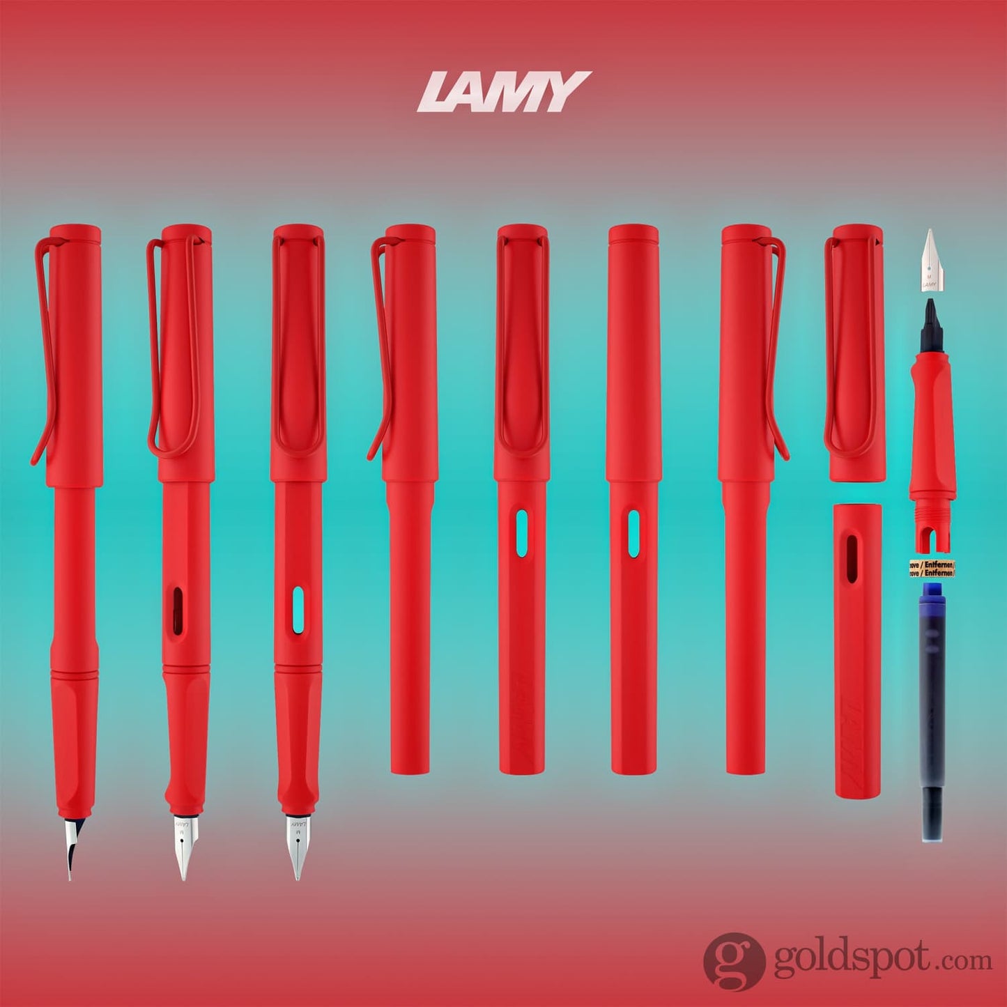Lamy Safari Fountain Pen in Strawberry 2022 Special Edition Fountain Pen
