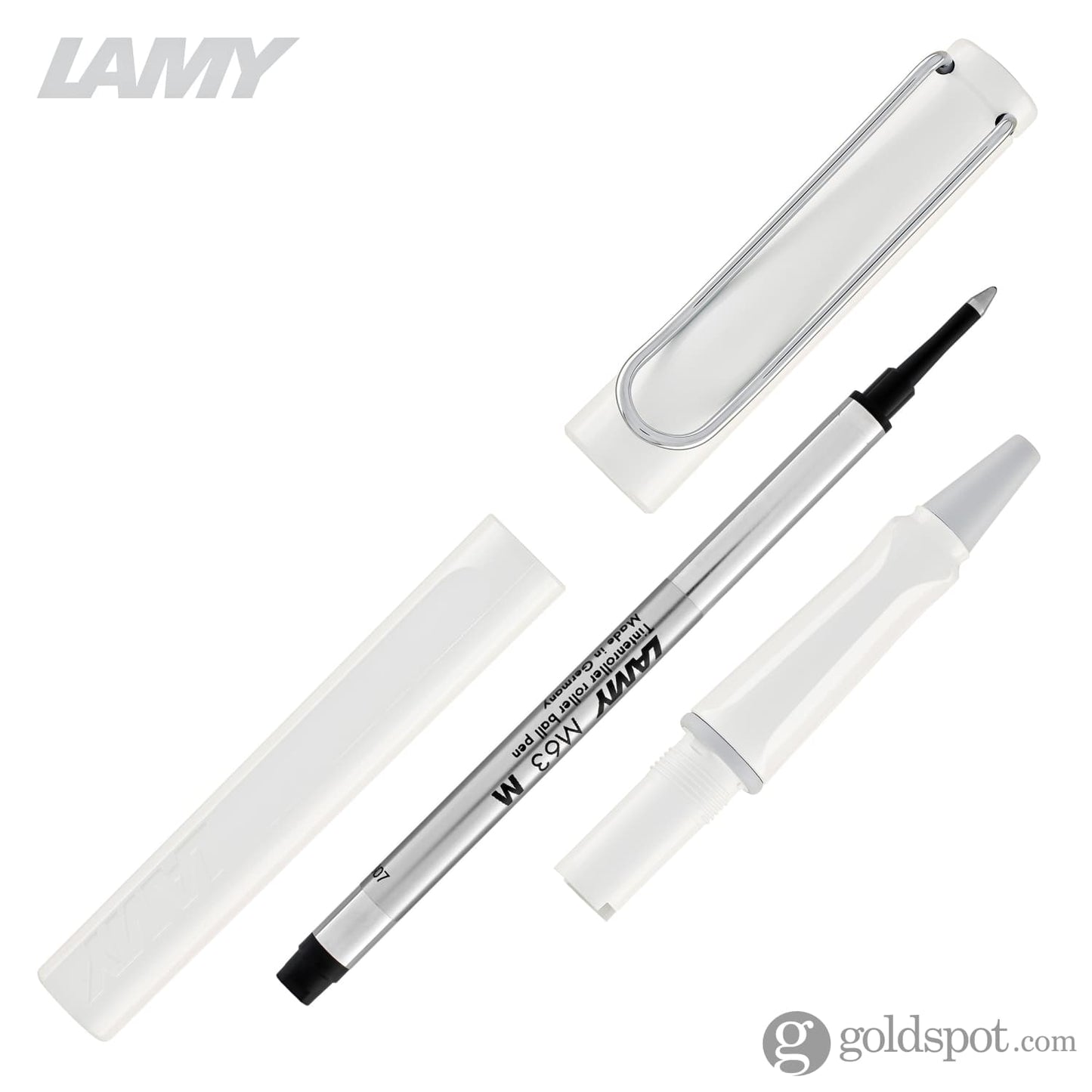 Lamy Safari Rollerball Pen in White Rollerball Pen