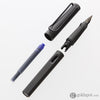 Lamy Safari Starter Fountain Pen and Ink Set in Charcoal Black - Fine Point Gift Set