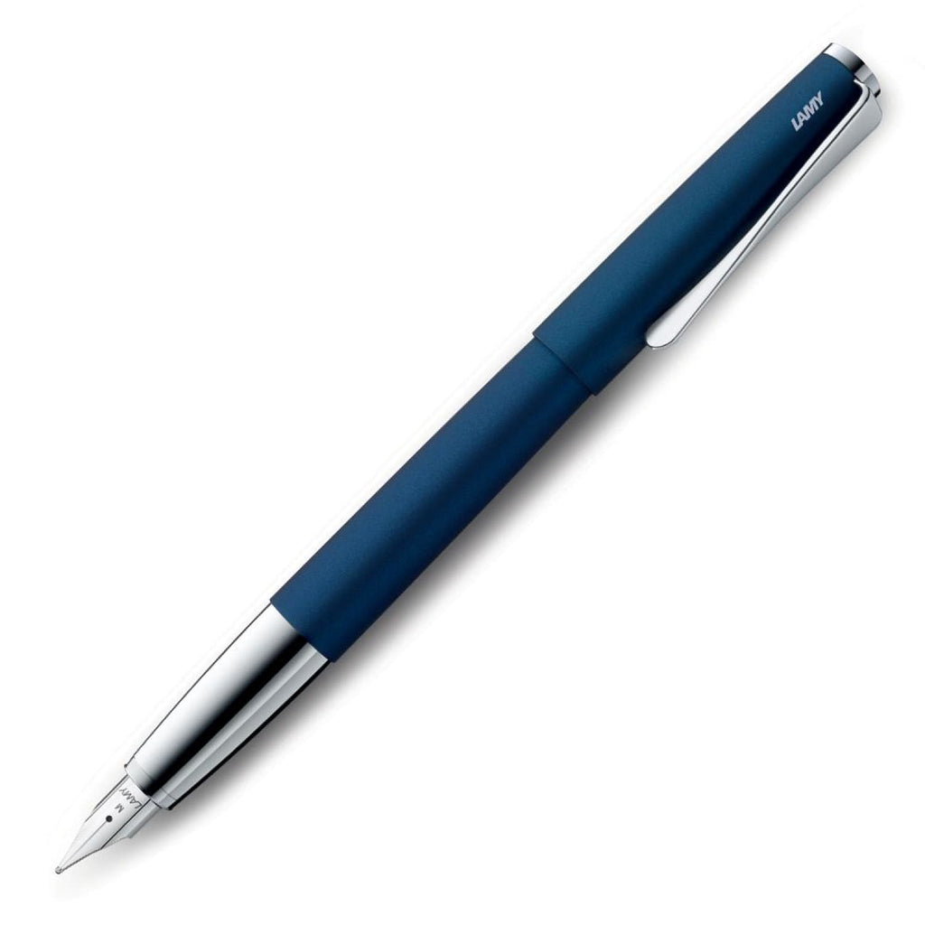 Lamy Safari Fountain Pen, Blue Ink, Black Barrel