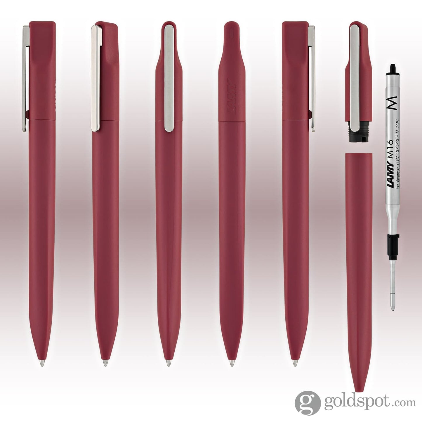 Lamy Xevo Ballpoint Pen in Burgundy Ballpoint Pens