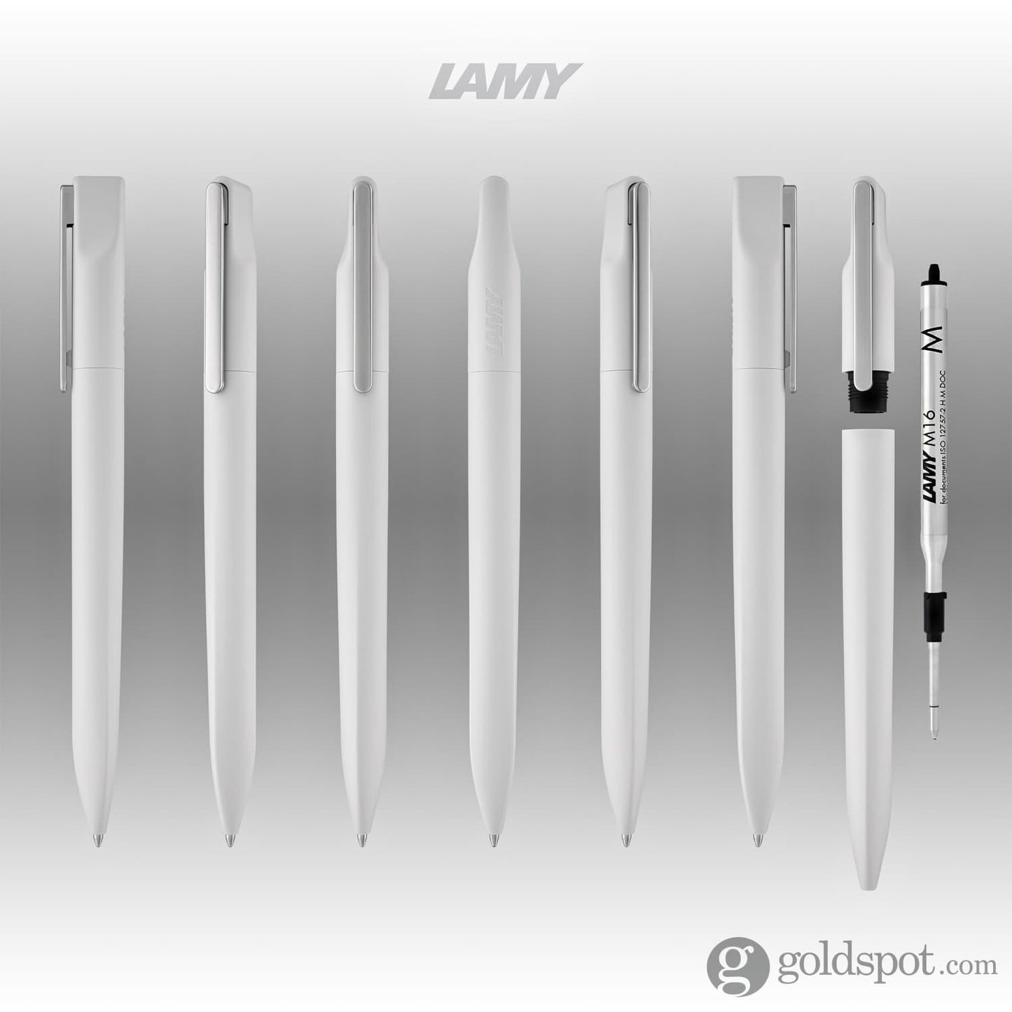 Lamy Xevo Ballpoint Pen in Light Grey Ballpoint Pen