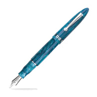 Leonardo Furore Fountain Pen in Emerald Blue with Rhodium Trim