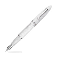 Leonardo Furore Fountain Pen in White Salt with Rhodium Trim