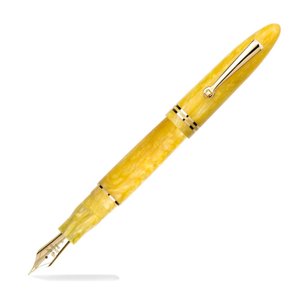 Leonardo Furore Fountain Pen in Yellow Sun with Gold Trim Fountain Pen