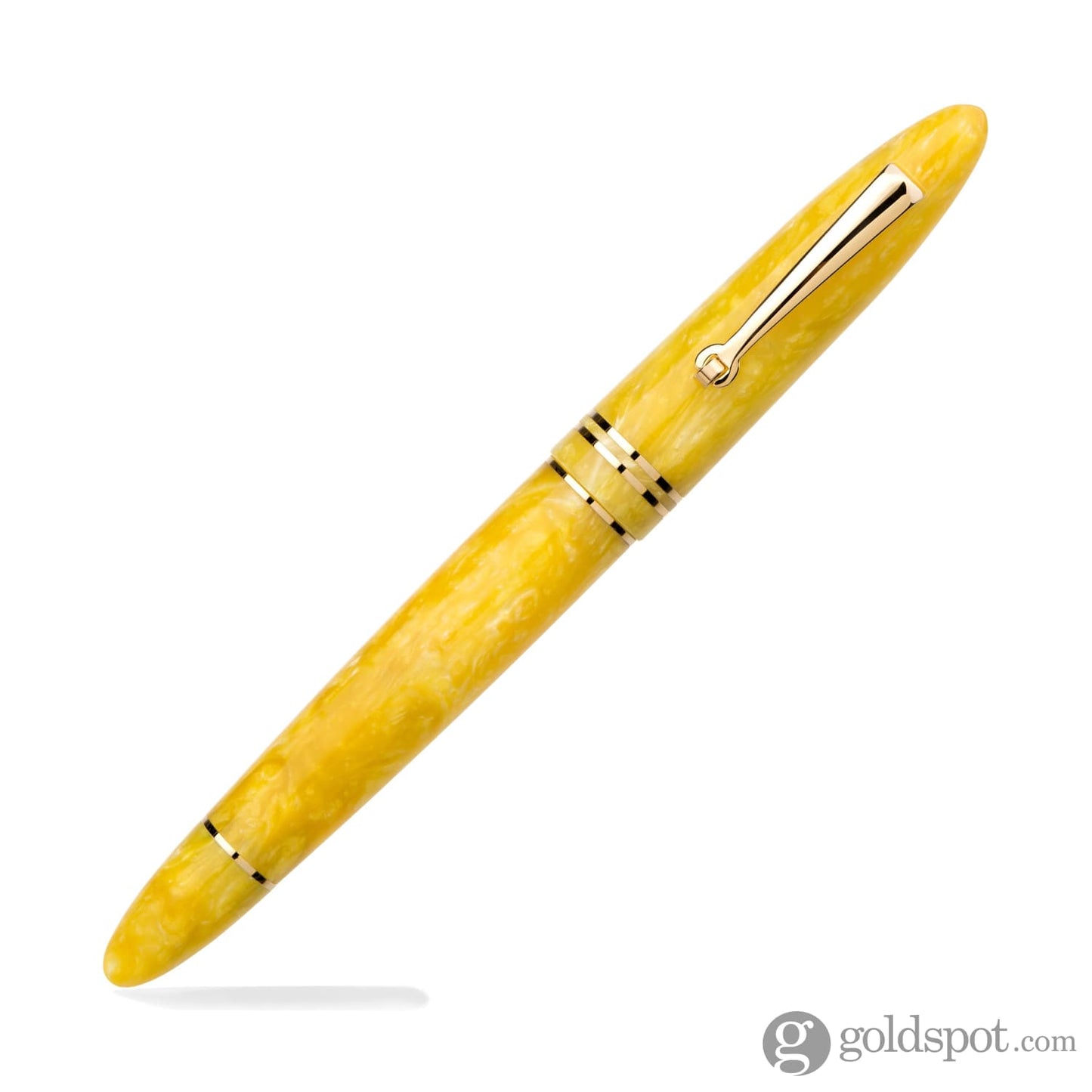 Leonardo Furore Fountain Pen in Yellow Sun with Gold Trim Fountain Pen