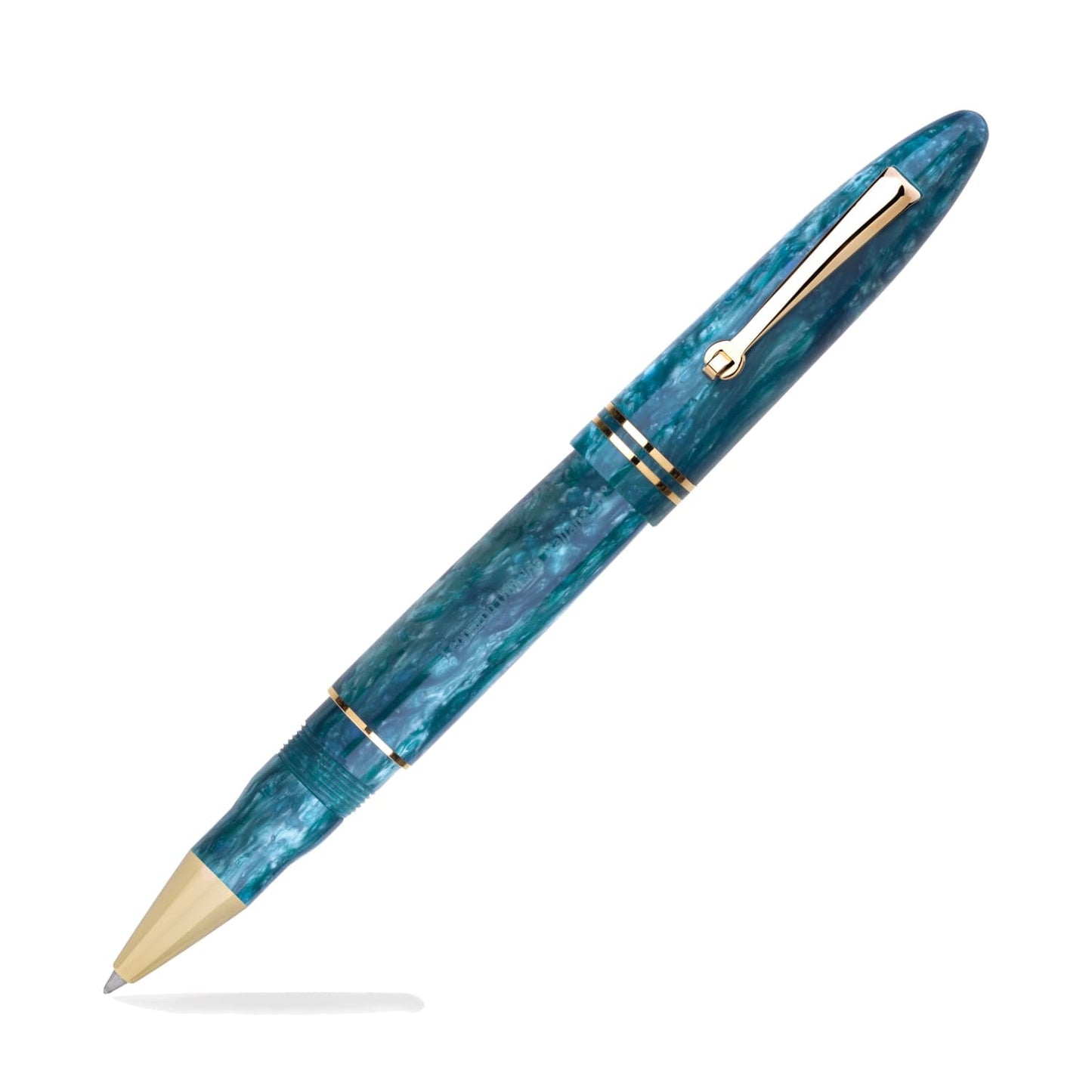 Leonardo Furore Rollerball Pen in Emerald Blue with Gold Trim Rollerball Pen