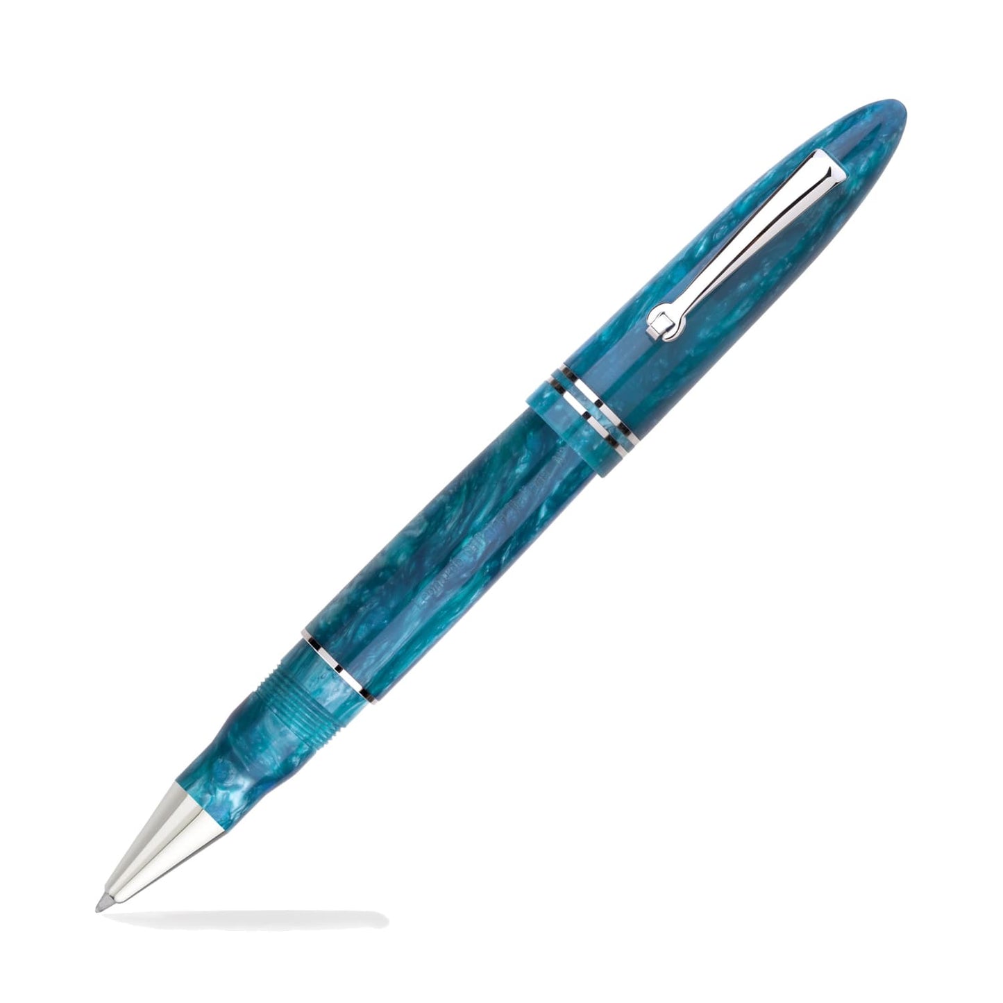 Leonardo Furore Rollerball Pen in Emerald Blue with Rhodium Trim Rollerball Pen