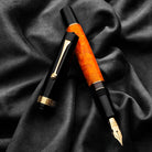 Leonardo Momento Magico Fountain Pen in DNA Black and Orange Medium / Gold Fountain Pen