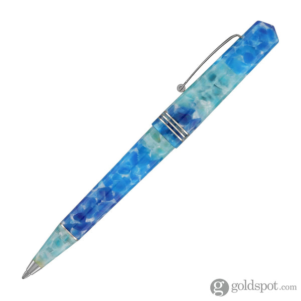 Leonardo Momento Zero Ballpoint Pen in Aloha Silver Trim Ballpoint Pens