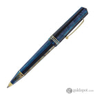 Leonardo Momento Zero Ballpoint Pen in Blue Hawaii Gold Trim Ballpoint Pens