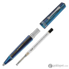 Leonardo Momento Zero Ballpoint Pen in Blue Hawaii Silver Trim Ballpoint Pens