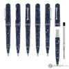 Leonardo Momento Zero Ballpoint Pen in Blue Sorrento Silver Trim Ballpoint Pens
